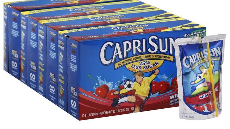 Solo los Capri Suns con sabor a cereza silvestre con la información del caso a continuación se...